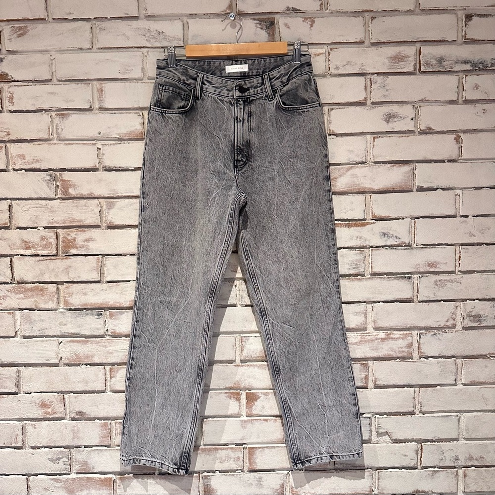 Anine Bing Etta Jeans Acid Gray straight leg - Picture 2 of 6